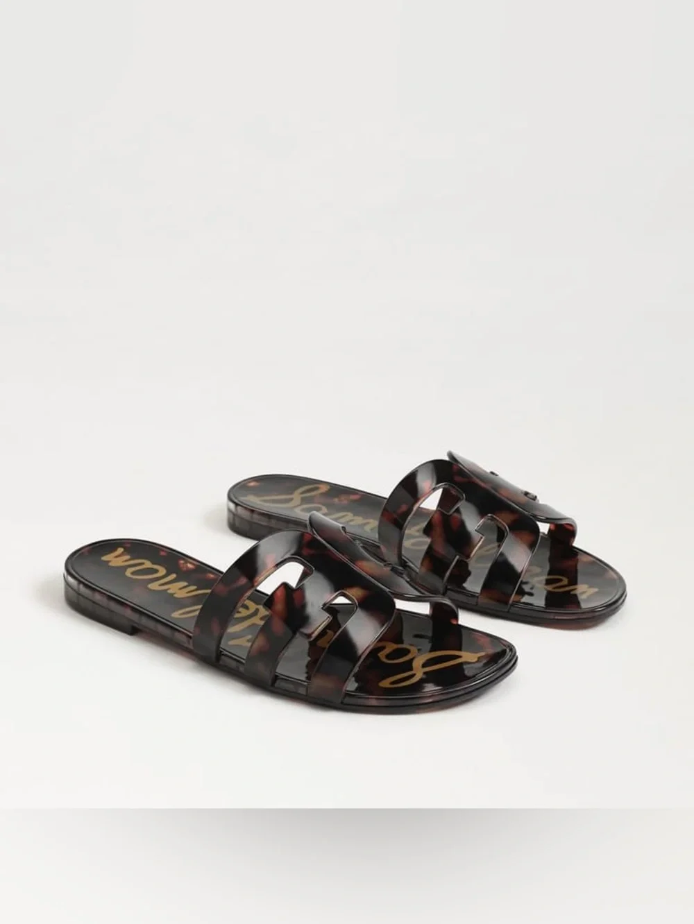 Sam Edelman Bay Tortoise Jelly Slide Sandal preppy beach vacation Size 8